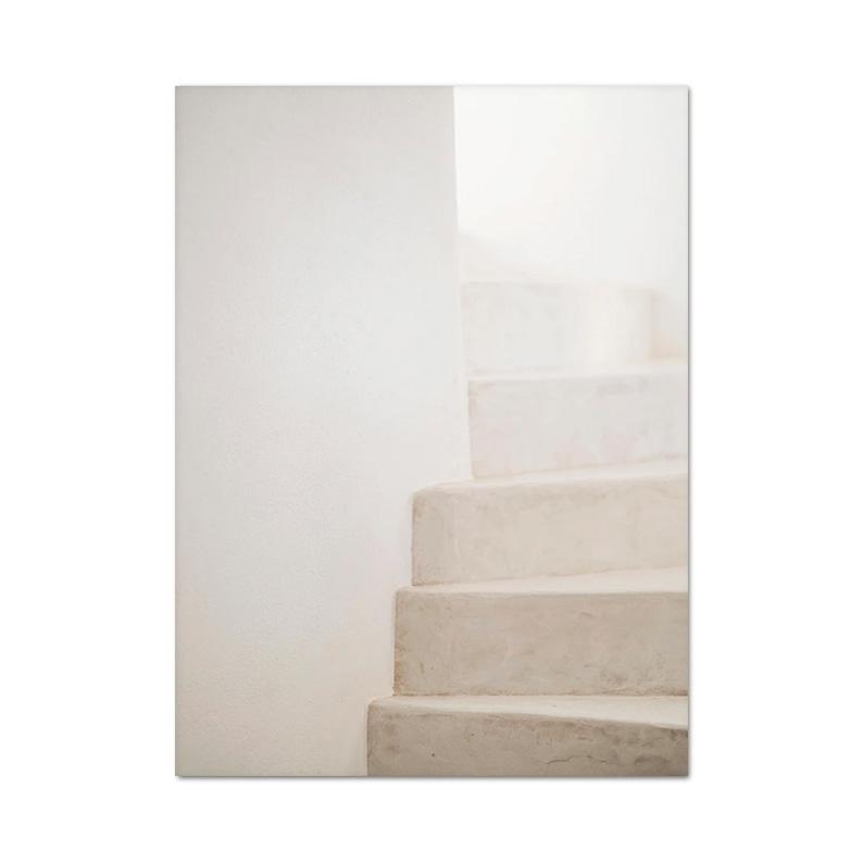 

Современная абстрактная нейтральная архитектура постер лестница угловой холст живопись галерея настенные художественные фотографии минималистичный домашний декор в стиле бохо 30X40cm Unframed