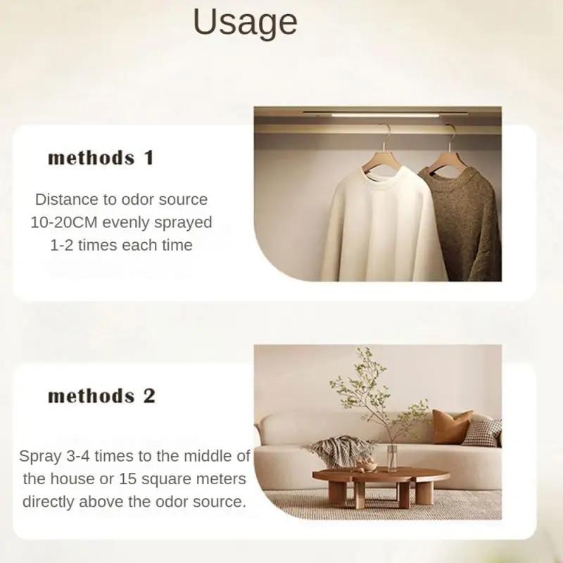 Nouveau Spray Parfumé Liquide pour Vêtements 100 ml Désodorisant et Rafraîchisseur d'Air Nettoyant pour Tissus Ménagers Désodorisant d'Air