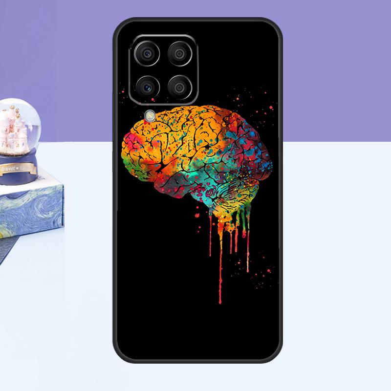 Human Heart Brain Lungs Case For Samsung Galaxy M52 M32 M12 M21 M15 M55 M56 M36 M16 M06 M13 M33 M53 M14 M34 M54 M31