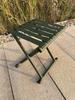 Large Portable Folding Thickened Metal Stool for Outdoor, Fishing, or Picnic Use.