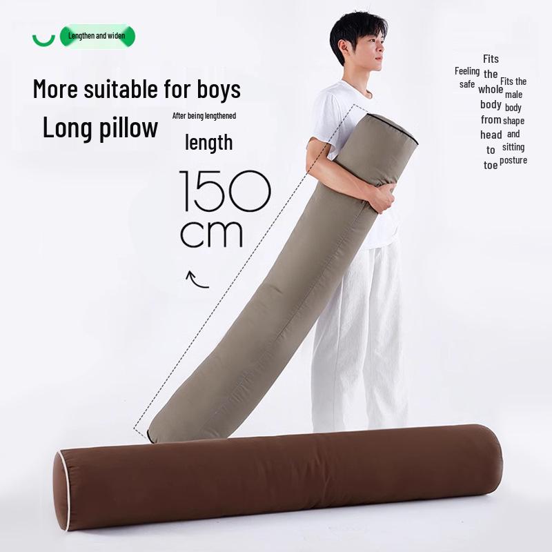 

Мужская цилиндрическая подушка для тела из хлопка и льна - Съемный, моющийся чехол для использования в кровати/общежитии 1m Length, 18cm Diameter