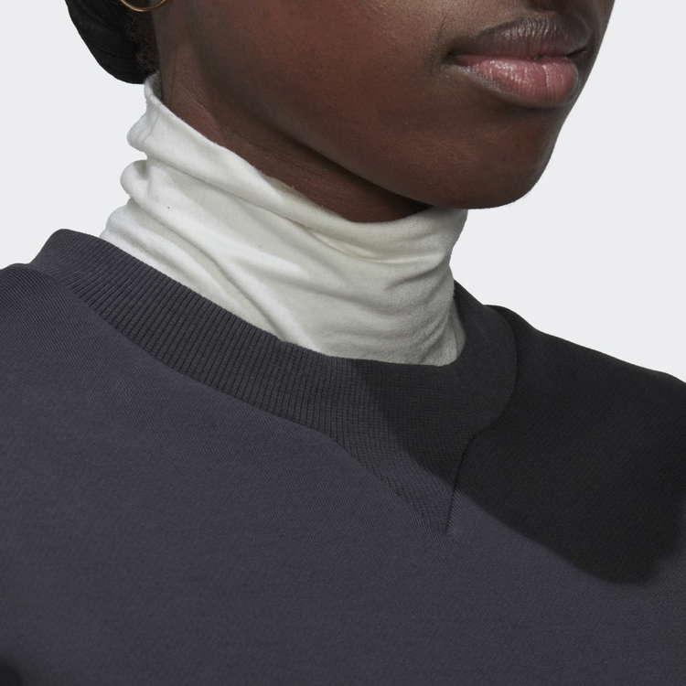 Adidas FW22 New Crew Sweatshirt Women Tops Black HM2849