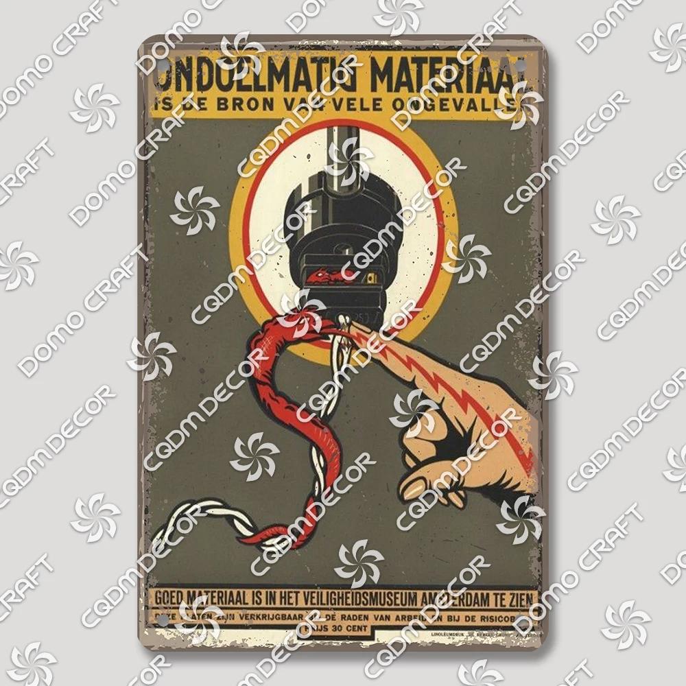 Vintage Russian Warning Tin Signs Poster Funny Russian Metal Plates Washroom Living Room Garden Home Wall Art Decortaion
