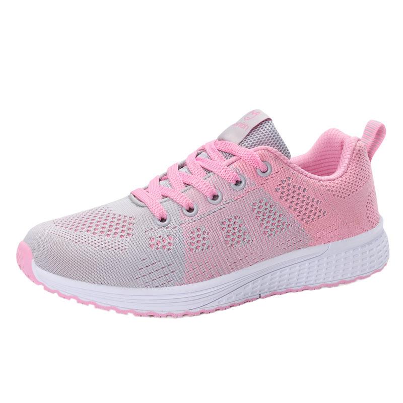 Spring Sports Shoes Running Shoes Mesh Lightweight Travel Shoes Student Soft-soled Casual Shoes