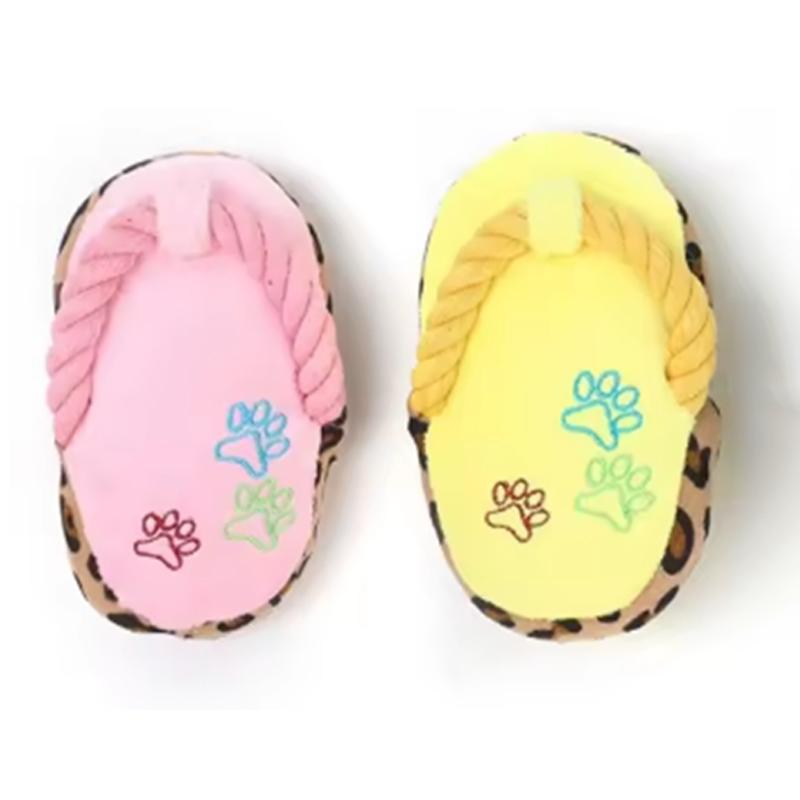 Funny Pet Dog Plush Toys Slippers Bite Chicken Leg Shoe Shape Small And Medium-Sized Dog Outdoor Training Toys