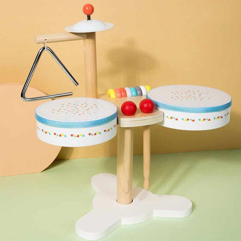 Wooden Percussion Kit Drum Baby Music Sense Training Simulation Jazz Drum Orff Percussion Instrument Toy