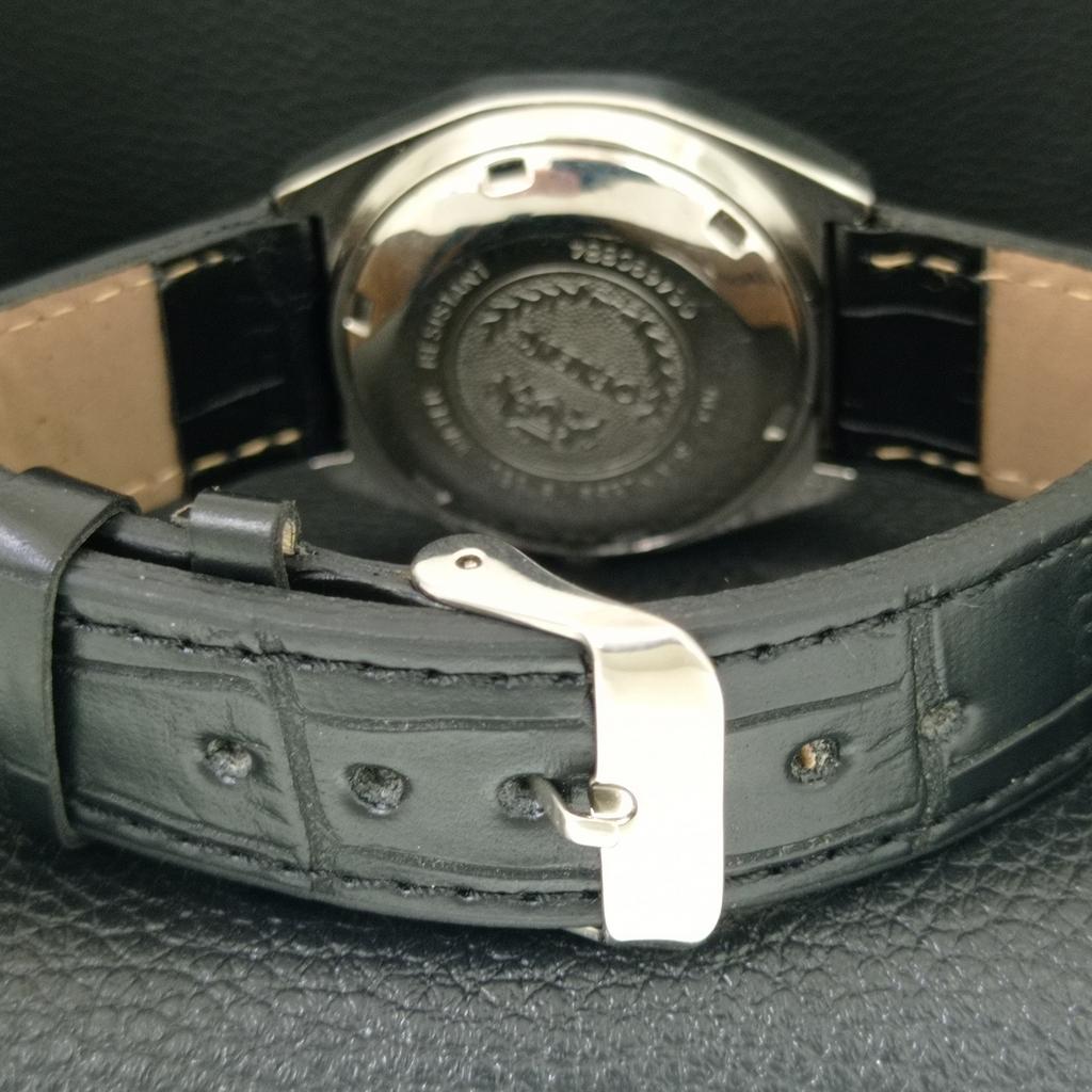 JAPAN VINTAGE ORIENT CRYSTAL AUTOMATIC 46941 MENS WHITE DIAL WATCH a704868-1