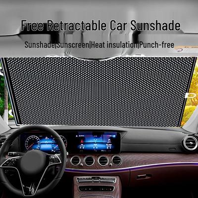 Autozubehör Automatisches Einziehbares Sonnenrollo - Sommerhitzeisolierung und UV-Schutz Blende Netz.