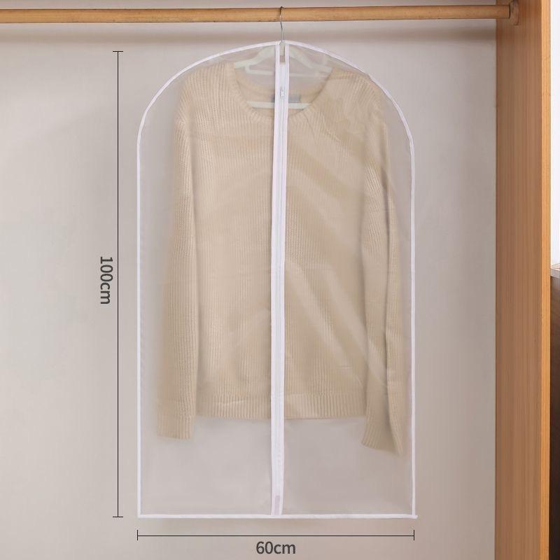 All Purpose Clothes Dust Cover,Reusable Hanging Garment Bag,Transparent Suit Protector for Wardrobe,Travel,Breathable,for Suits,Coats,Dresses