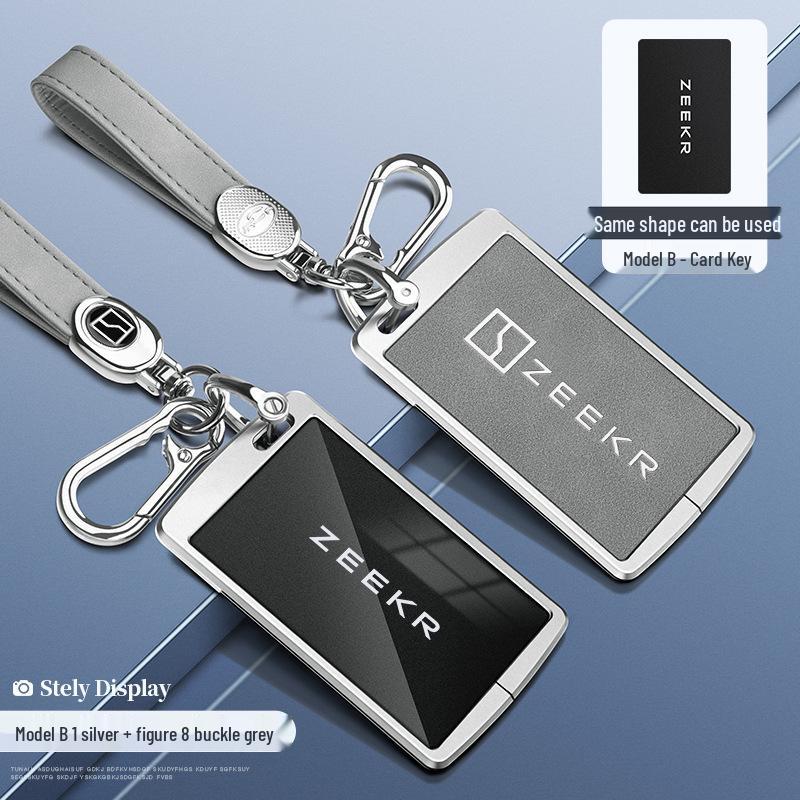 Custodia per Chiave Bluetooth Zeekr 001/009 con NFC Fibbia a Guscio da Uomo Zeekr X