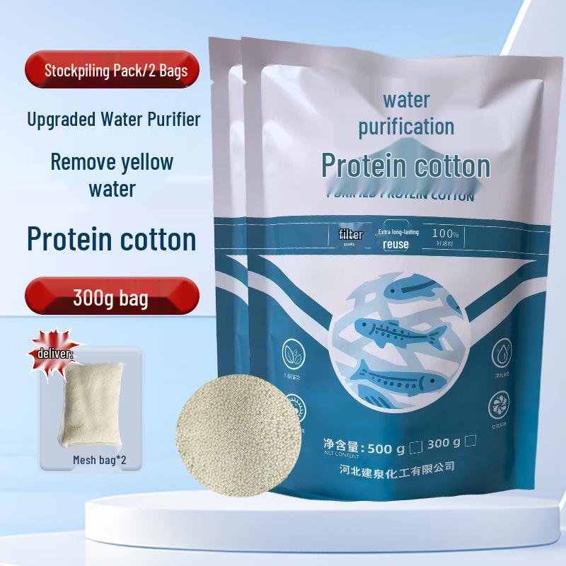 Protein Cotton Water Purifier Balls for Aquarium: Remove Yellow Water & Odors