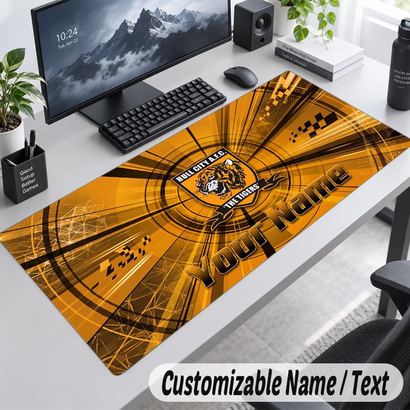 Custom Name Text Mouse Pad Hull FC Personalized Desk Pad For Work And Gaming