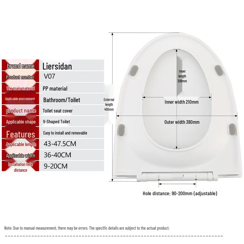 Larsd Thickened Soft-Close Toilet Seat