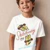 Personalized letters children's pure cotton short-sleeved boys' sports shirt,girls' casual top with cartoon print,summer T-shirt