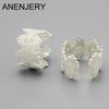 ANENJERY Hollow Lace Flower Open Rings for Women Trendy Creative Design Adjustable Ring Party Jewelry Accessory