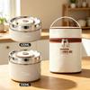 Portable Stainless Steel Bento Box Set Leakproof Insulated Food Container with Thermal Lunch Bag for Office School