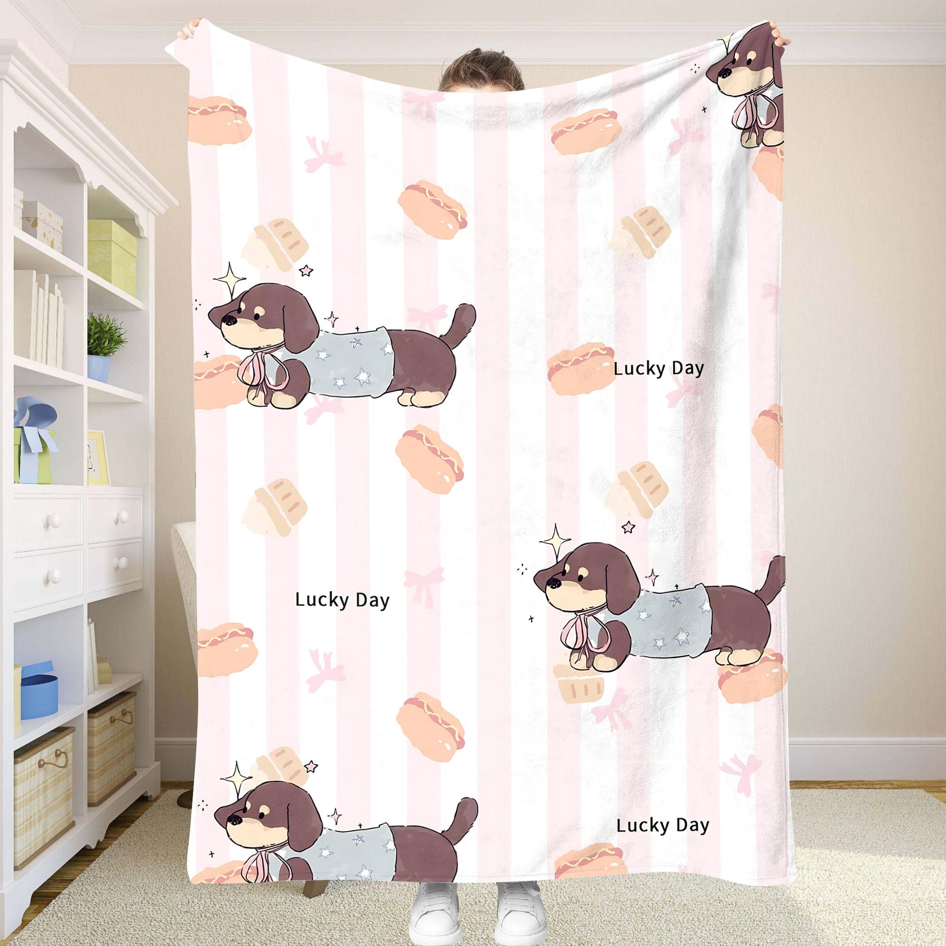 

Dachshund Fluffy Blanket Double Bed Blankets for Baby Summer Comforter Bedspread the Anime Sofa Bedspreads Throw & Throws Soft 30x40in