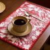 12 x 18 Inch Washable Cotton Linen Table Pads Durable Easy Care for Home Kitchen Restaurant Party Wedding Holiday Daily Decor Rectangular Placemats