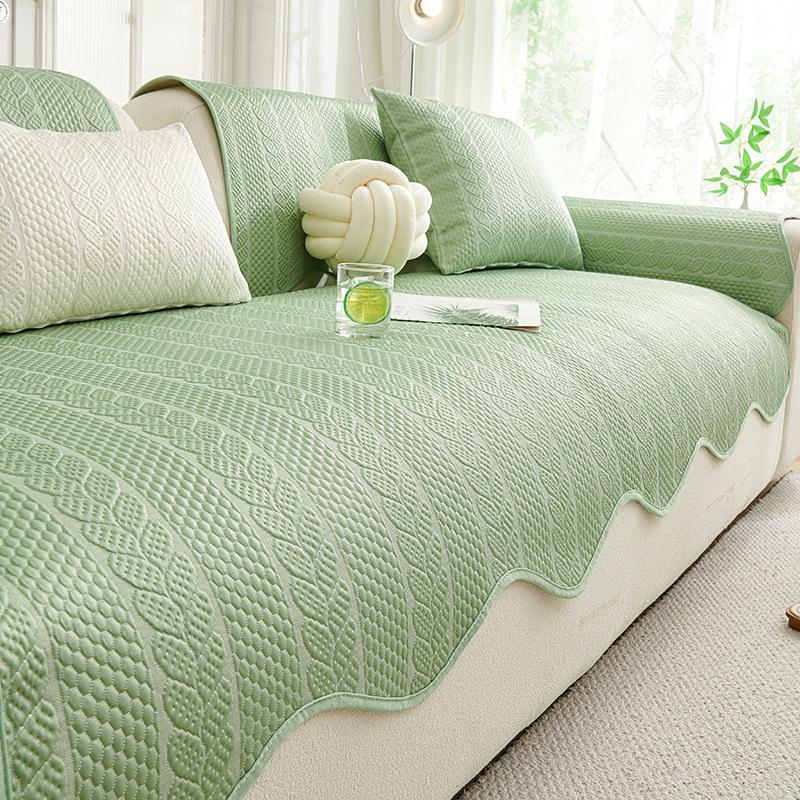 

Cool Doudou special-shaped sofa cushion summer 2025 new small fresh ice silk seat cushion fixed non-slip summer cover 70*70cm