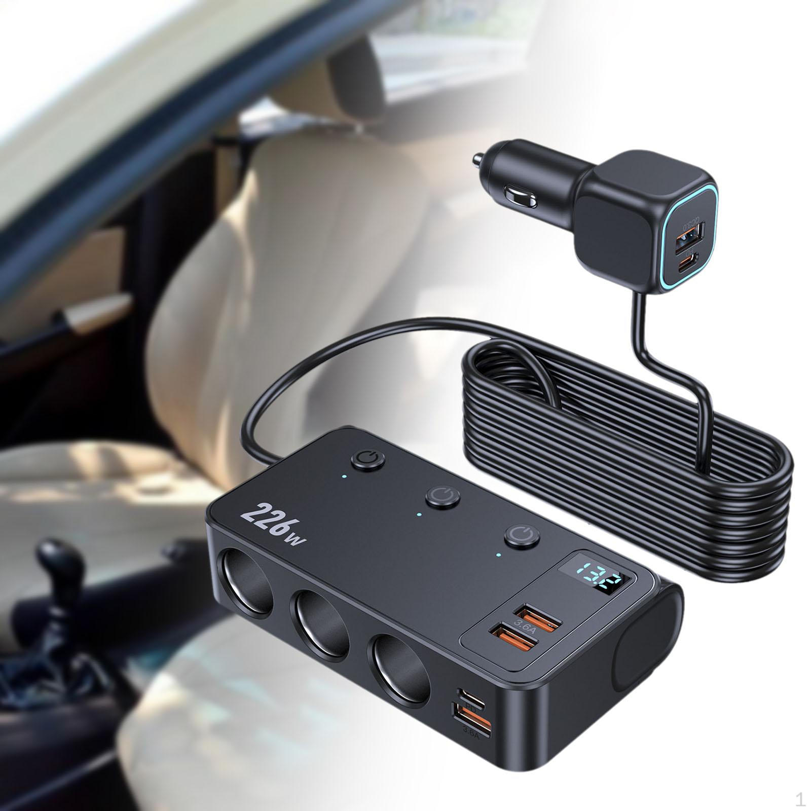 

226 Вт Автомобильный зарядный адаптер Прикуриватель для видеорегистратора