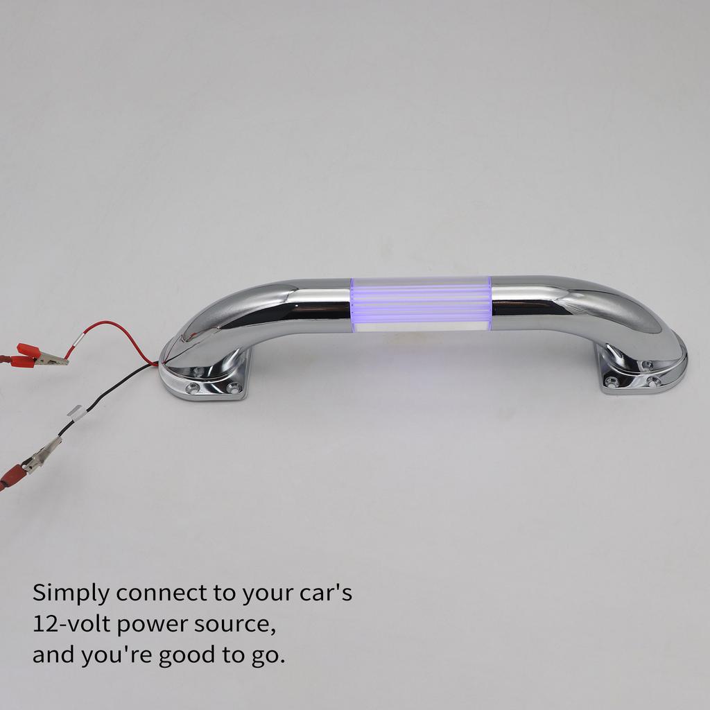 RV-Handlauf, 18-Zoll-12-V-LED-Türgriff-Haltegriff für Wohnmobil, Boote, Yachten, Reiseanhänger, Cam