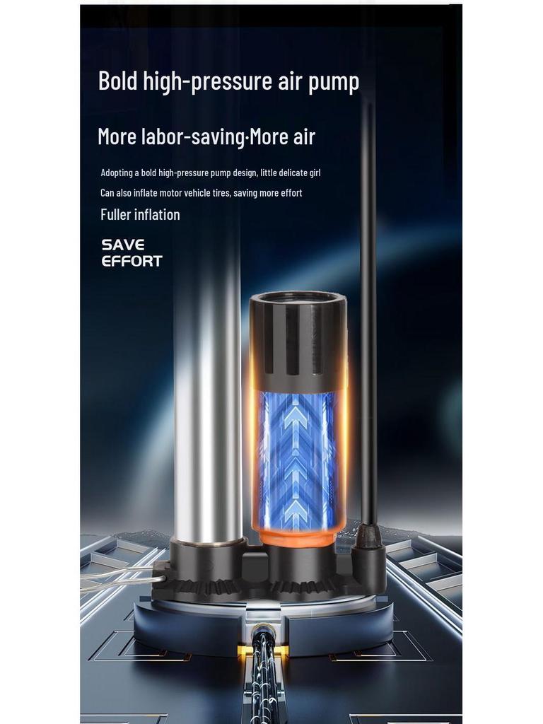 High-Pressure Electric Air Pump for Bikes, Cars, Motorcycles, and Sports Equipment.