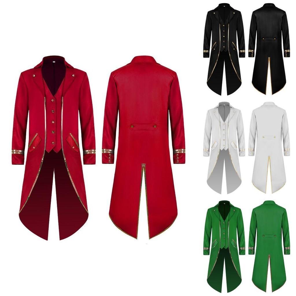 Elegant Steampunk Long Tailcoat Tuxedo For Halloween