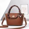 Bag for Women 2025 New Niche Fashion Scarf Handbag Versatile Soft Leather Shoulder Crossbody Bag Simple Style Small Square Bag