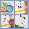 85Pcs Engaging Multiplication Learning Card Erasable Multiplication Flashcards Portable Math Learning Aid For Preschool
