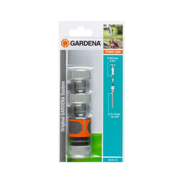 Kit d'arrosage pour robinet extérieur GARDENA - Adapté tuyau Ø13mm &amp; Ø15mm - Garantie 5 ans