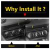 Central Control Air Conditioning Switch Button Panel Cover Trim For Mazda CX-3 CX3 2016 - 2024 Carbon Fiber Interior Accessories