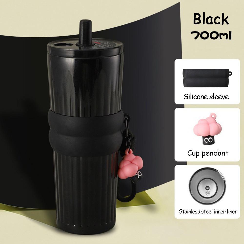 Durable 700ML Thermal Cup Bow 316 Stainless Steel Leak-proof Insulated Water Bottle Gift Vacuum Cup Boys and Girls