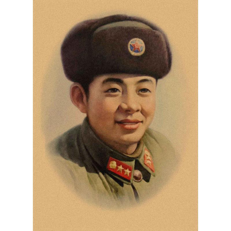 Large Lei Feng Decorative Kraft Paper Poster for Restaurants, Bars, and Snack Shops
