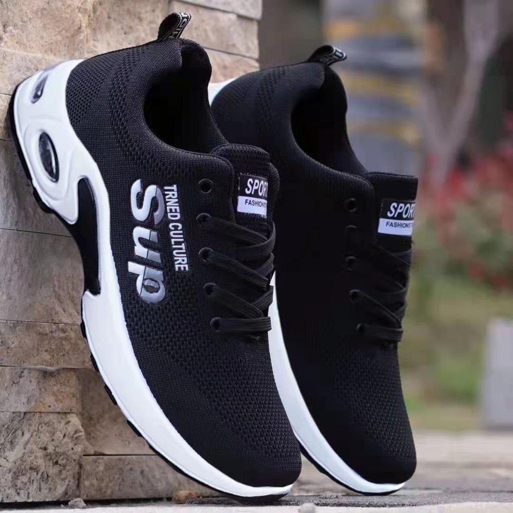 Sneakers men's autumn fly-woven mesh lightweight casual shoes outdoor daily low-top men's shoes comfortable autumn new models