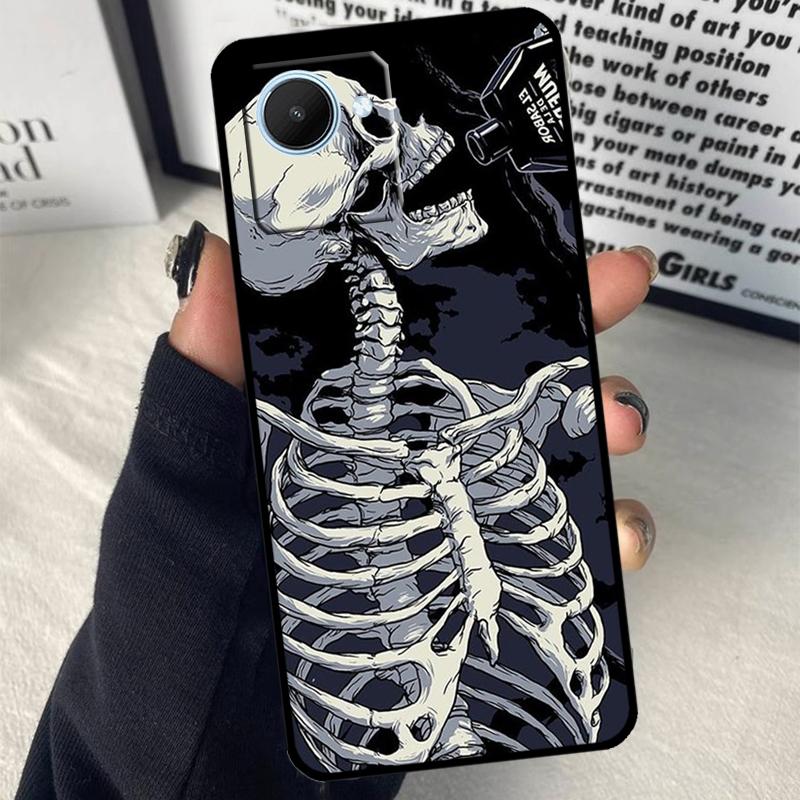 Trippy Skeleton For Realme C63 C71 C55 C67 C51 C75 C61 C65 C53 10 11 12 13 14 15 Pro Plus GT6 GT7 Pro Case