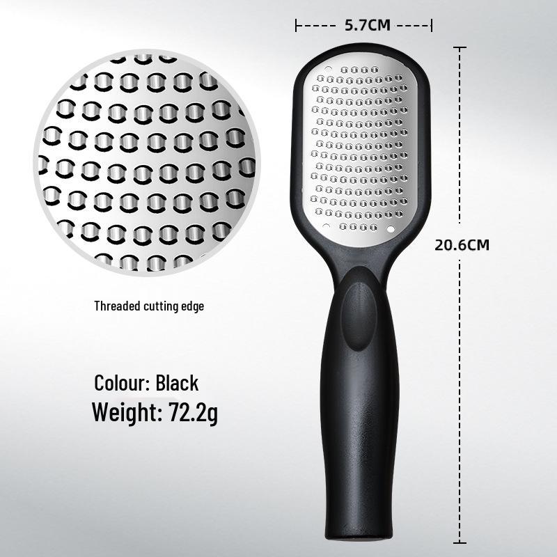 Stainless Steel Foot File & Pumice Stone: Callus Remover, Dead Skin File, Cuticle Scraper, Anti-Splash Foot Rasp.