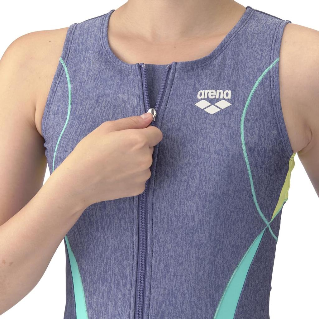 Swimsuit Fitness Separates Mid Insert Blue x Emerald M [Arena] (Cover Back, Leg, Pad) Women's (BLEM)