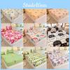 Rabbit Flower Bear Pattern Water Wash Cotton Bedspread Mattress Protective Cover