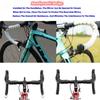 1 PairBicycle  Rear View Convex Mirror Handlebar Drop Bar Mount Acrylic Lens Back Sight Reflector Light Weight