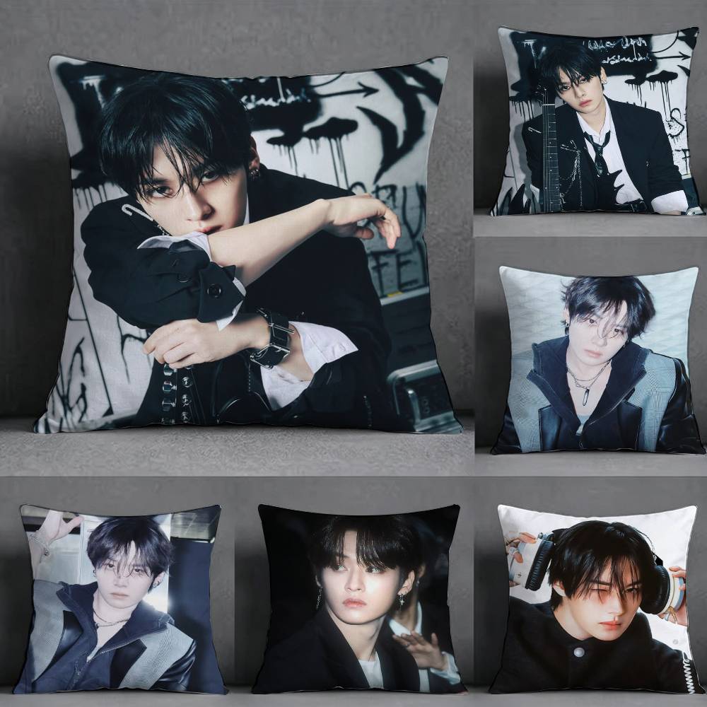 S-Star Lee Min-ho Square Double-Sided printed Pillow Case Bedroom Bedside Pillow Sofa Cushion Cover