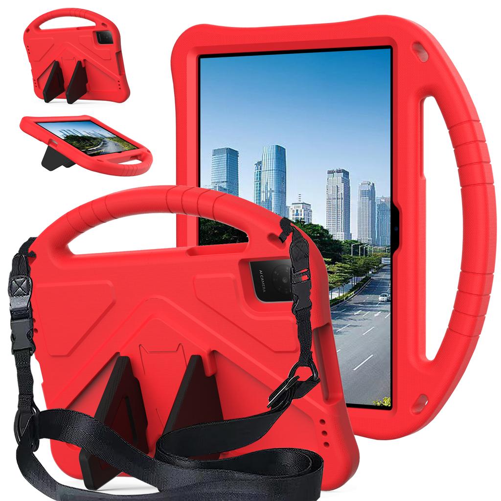 Cartoon EVA table Case with rear bracket, suitable for TCL 10 L Gen 4 3 2 10.1" Anti-Slip Kickstand Cover with shoulder straps