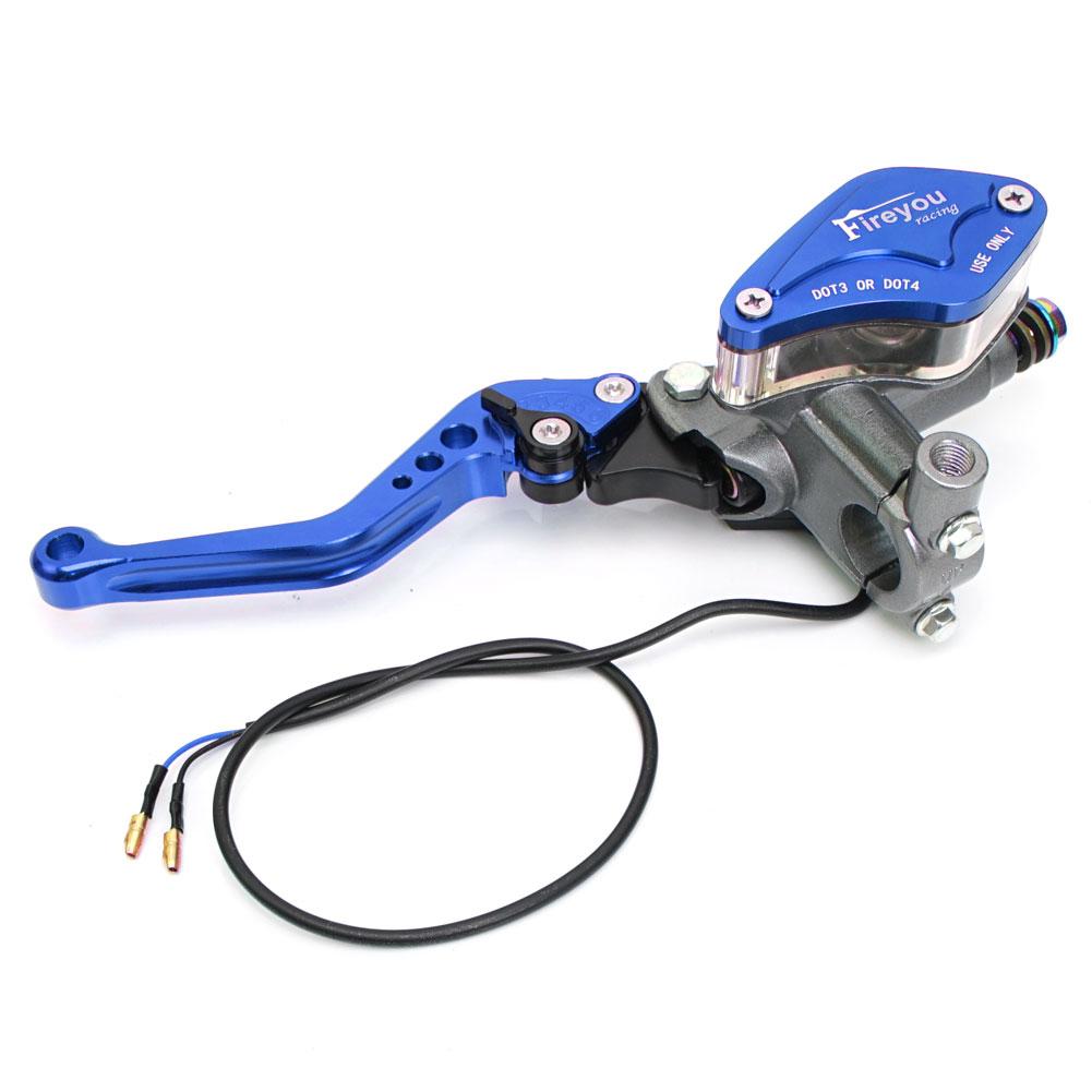 Motorcycle Hydraulic Brake Clutch Lever Pump Front Master Cylinder for Motocross Dirt Pit Bike ATV Quad Moped Buggy Go Kart