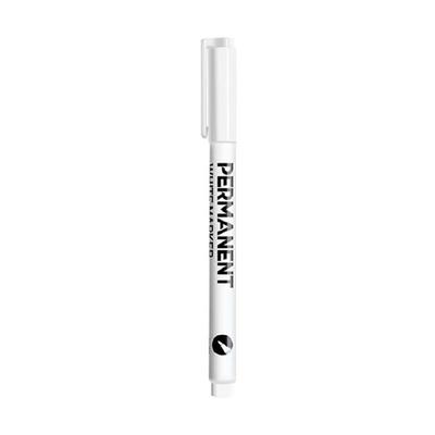 Set Of 1/12Pcs White Paint Pen 2mm Fine Tip White Permanent Marker Water Resistant Quick Drying White Fabric Paint Pen