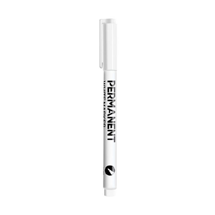 Set Of 1/12Pcs White Paint Pen 2mm Fine Tip White Permanent Marker Water Resistant Quick Drying White Fabric Paint Pen