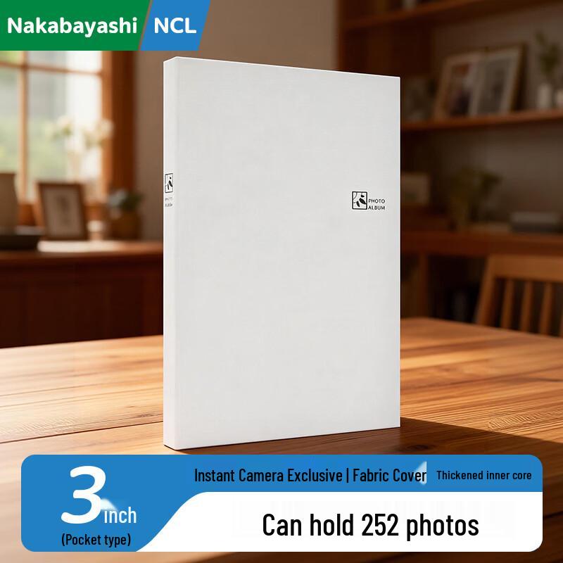 Nakabayashi NCL 3-inch Fabric Insert Polaroid Photo Album белый