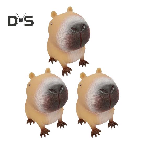 

1/3/5 шт. игрушка-сдавливание капибары, снятие стресса, тревожности, сидячая игрушка-капибара, портативная для детей, подростков, взрослых, TPR, животное, сенсорный мягкий мяч для снятия стресса, игрушка-фиджет 3pcs