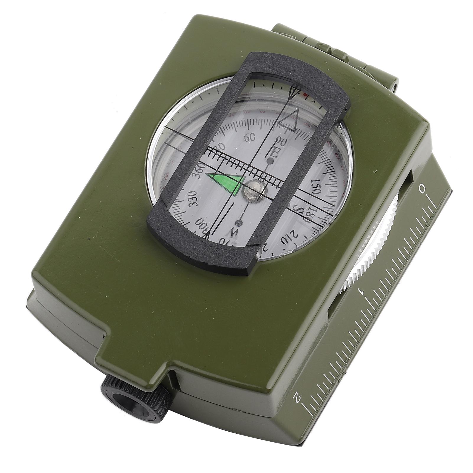 

Военный уличный компас с визиром, люминесцентный, линзовый, водонепроницаемый, армейский зеленый