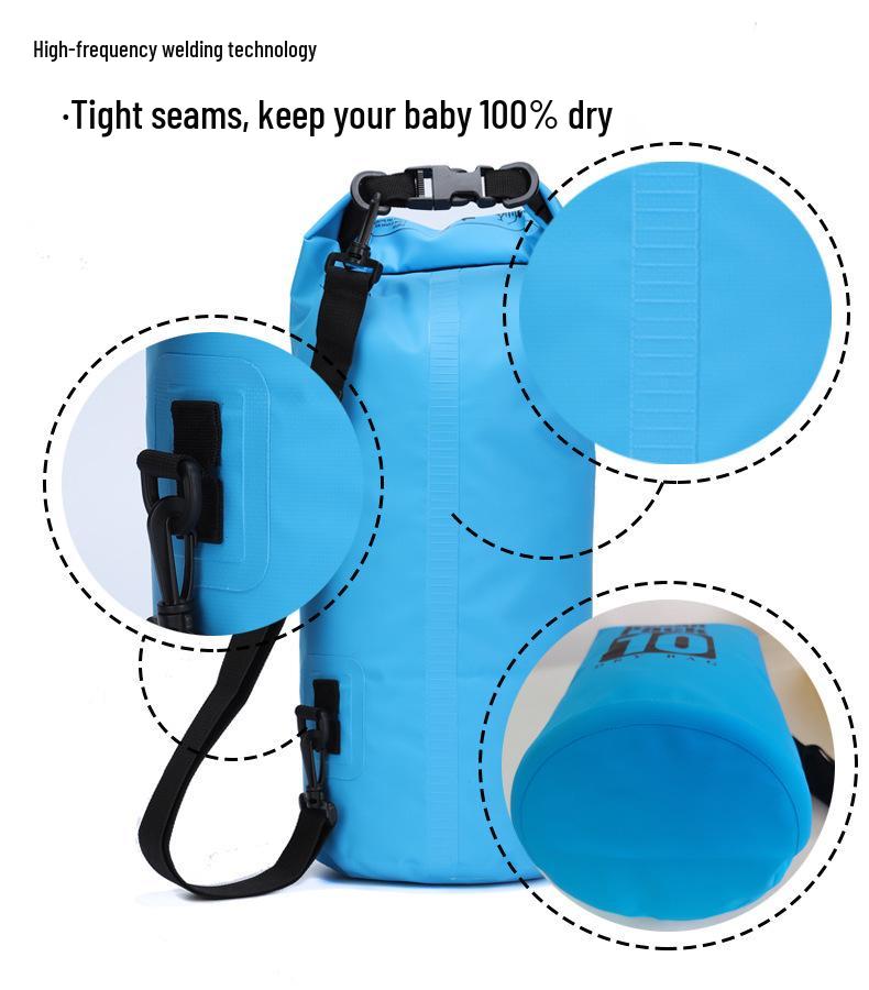 Waterproof Outdoor Adventure Bag for Rafting, Hiking, Diving, Beach, and Camping