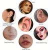 Fashion Colorful Nose Rings, Earrings & Lip Rings Stainless Steel Hypoallergenic Body Piercing Set, Exquisite Wedding Jewelry