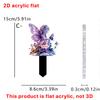 Fairy Spirit, Guardian Series, Purple Mushroom House, 2D, Acrylic, Outdoor Garden Decoration, Party and Festival, Atmosphere Decoration